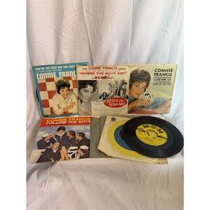 Vintage Connie Francis Vinyl 45s Mgm Records 1950S 1960S Albums A Lot Of Nine